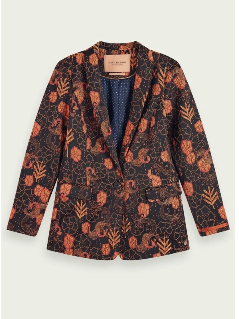 Scotch & Soda Starwatcher Crane Floral Blazer M